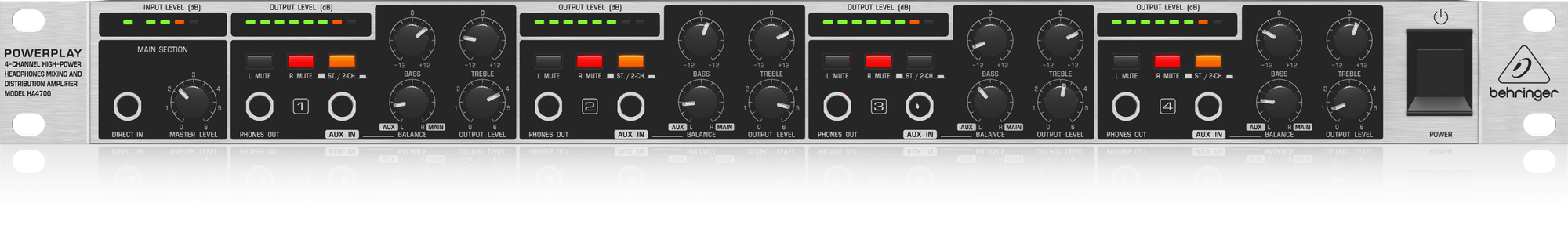 配信機器・PA機器・レコーディング機器 POWERPLAY PRO-XL HA4700 Behringer Powerplay Pro-XL HA4700 manual (English - 10 pages)