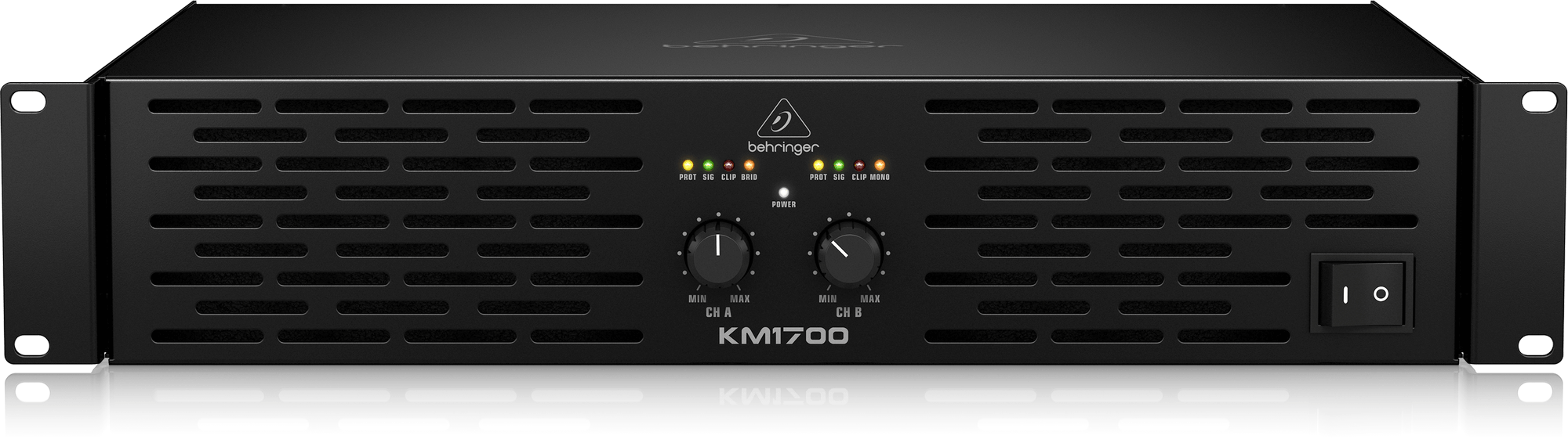 Behringer km1700 パワアンプ　動作確認済み　500w/8Ω Behringer KM1700 1700W 2-channel Power Amplifier | Sweetwater
