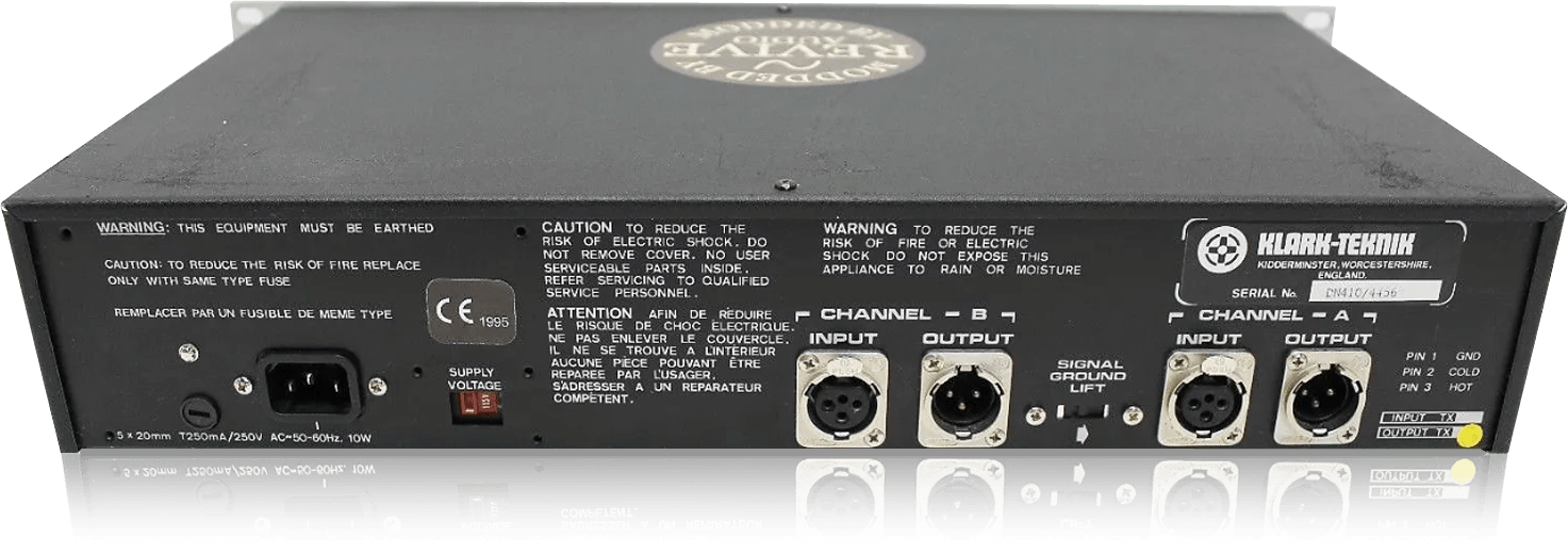 DN410 KLARK−TEKNIK ステレオ5バンドパラメトリックイコライザー