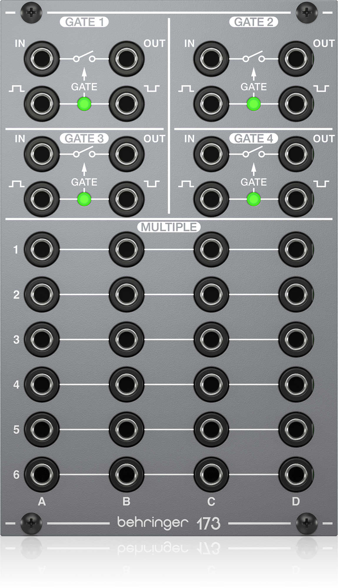 ADDAC System: ADDAC217 Quad Gate to Trigger | Takazudo Modular