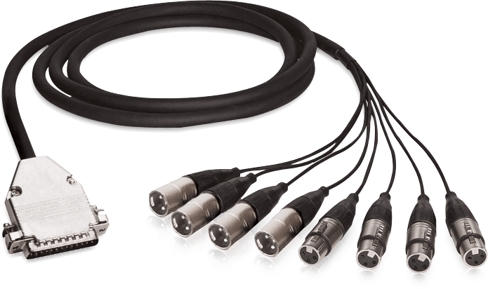 ALVA ( アルバ )AES25-4F4MPro1 AES EBU AES/EBU Cable D-Sub25 to 8 x XLR – ALVA Cableware
