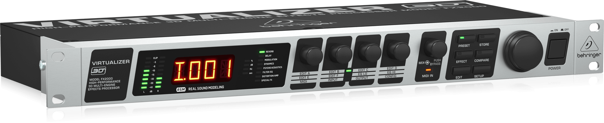 ベリンガーFX 2000 マルチエフェクター　ヴァ―チャライザー Behringer Virtualizer 3D FX2000 Effects Processor | Sweetwater