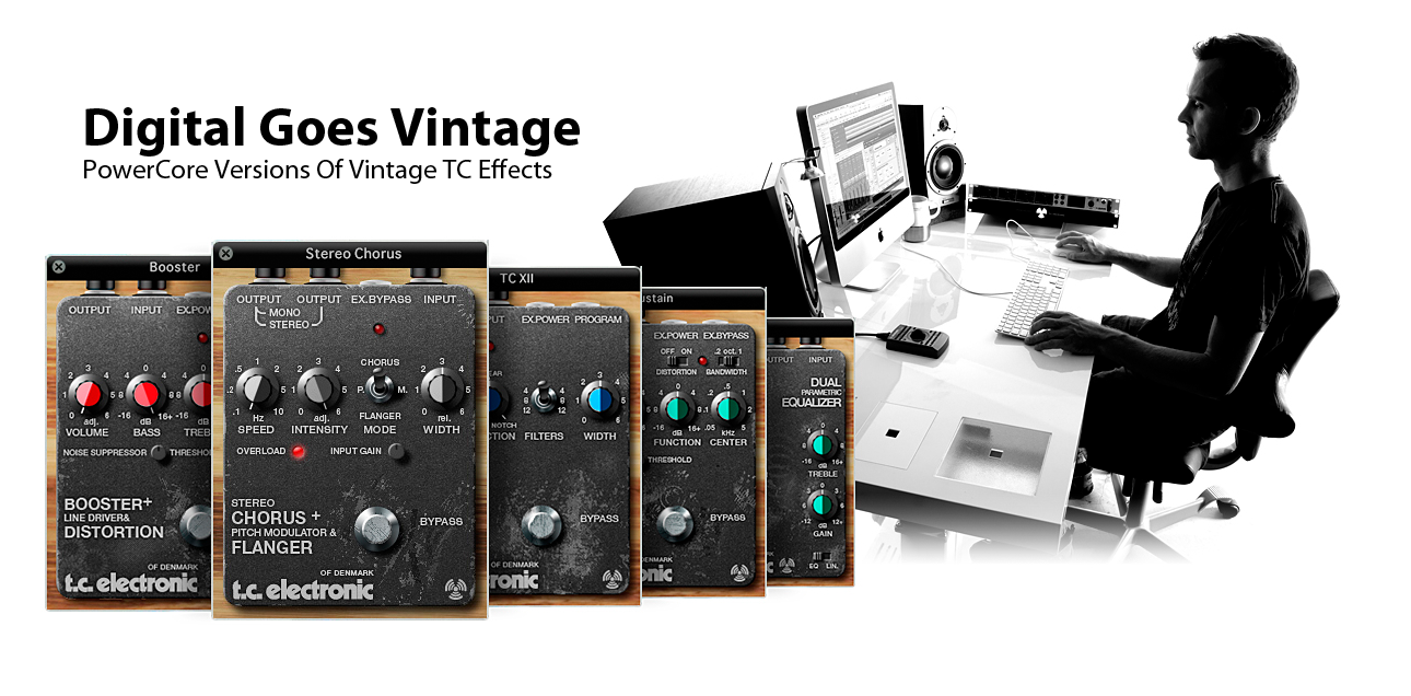 TC Electronic | Product | VINTAGE GUITAR PEDAL BUNDLE POWERCORE