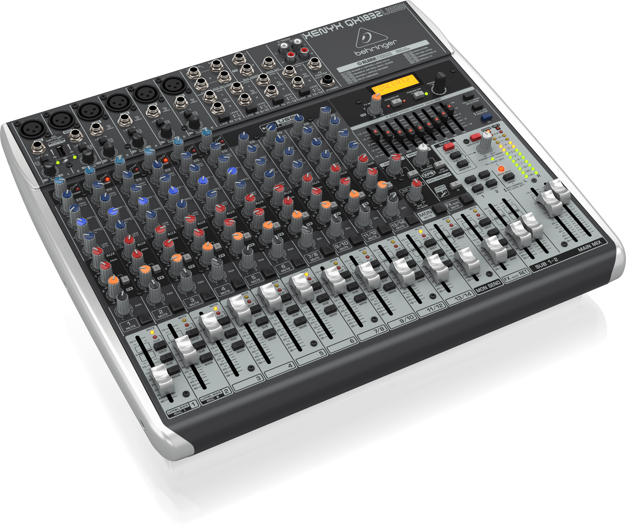 Amazon.com: Behringer Xenyx QX1222USB Mixer with USB and