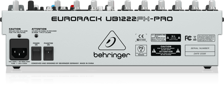 配信機器・PA機器・レコーディング機器 BEHRINGER EURORACK UB1222FX-PRO Behringer | Product | UB1222FX-PRO