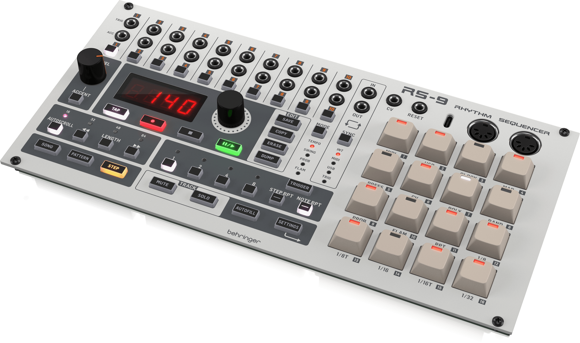 Behringer RS-9・10チャンネル リズムシーケンサー・ユーロラック