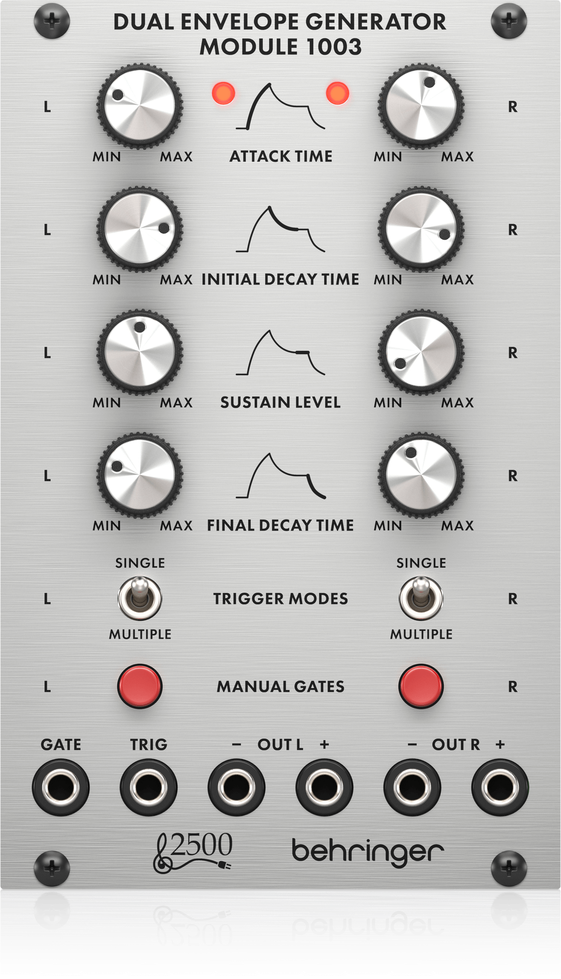 Behringer | Product | DUAL ENVELOPE GENERATOR MODULE 1003 Behringer | Product | DUAL ENVELOPE GENERATOR MODULE 1003