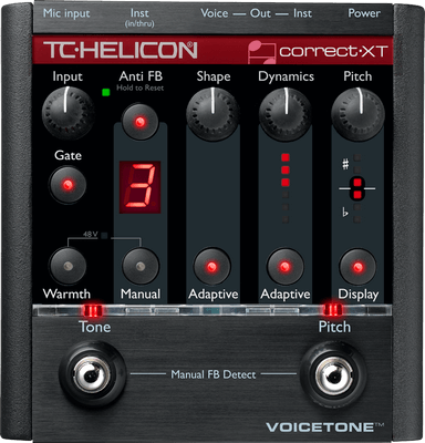 Pedal de efeito TC Helicon Voicetone Create XT preto