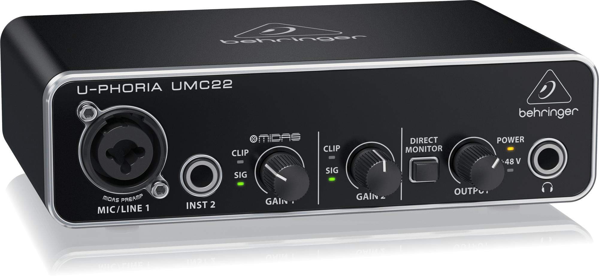 Amazon.com: Behringer U-PHORIA UMC22 Audiophile 2x2 USB