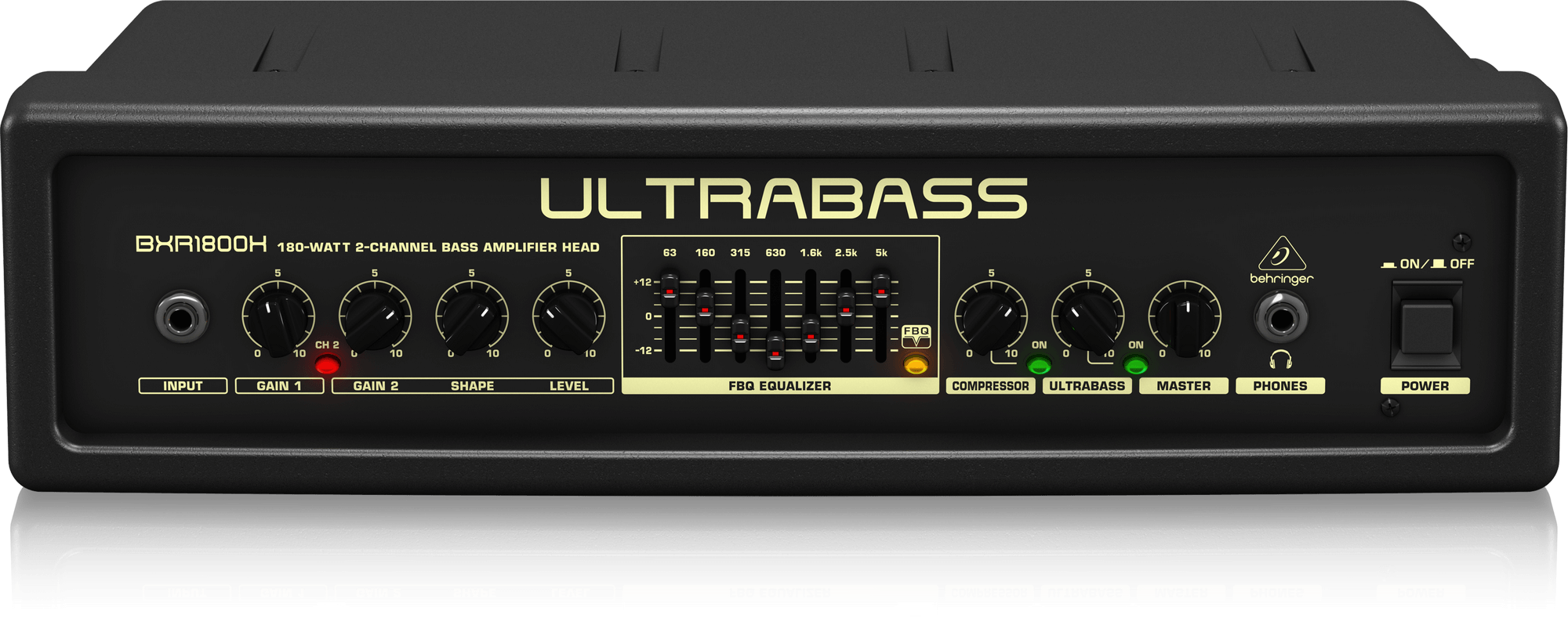 ベリンガー ＵＬＴＲＡＢＡＳＳ　アンプヘッド　 BXR1800H　　★動作ＯＫ ベリンガー ULTRABASS アンプヘッド BXR1800H ☆動作