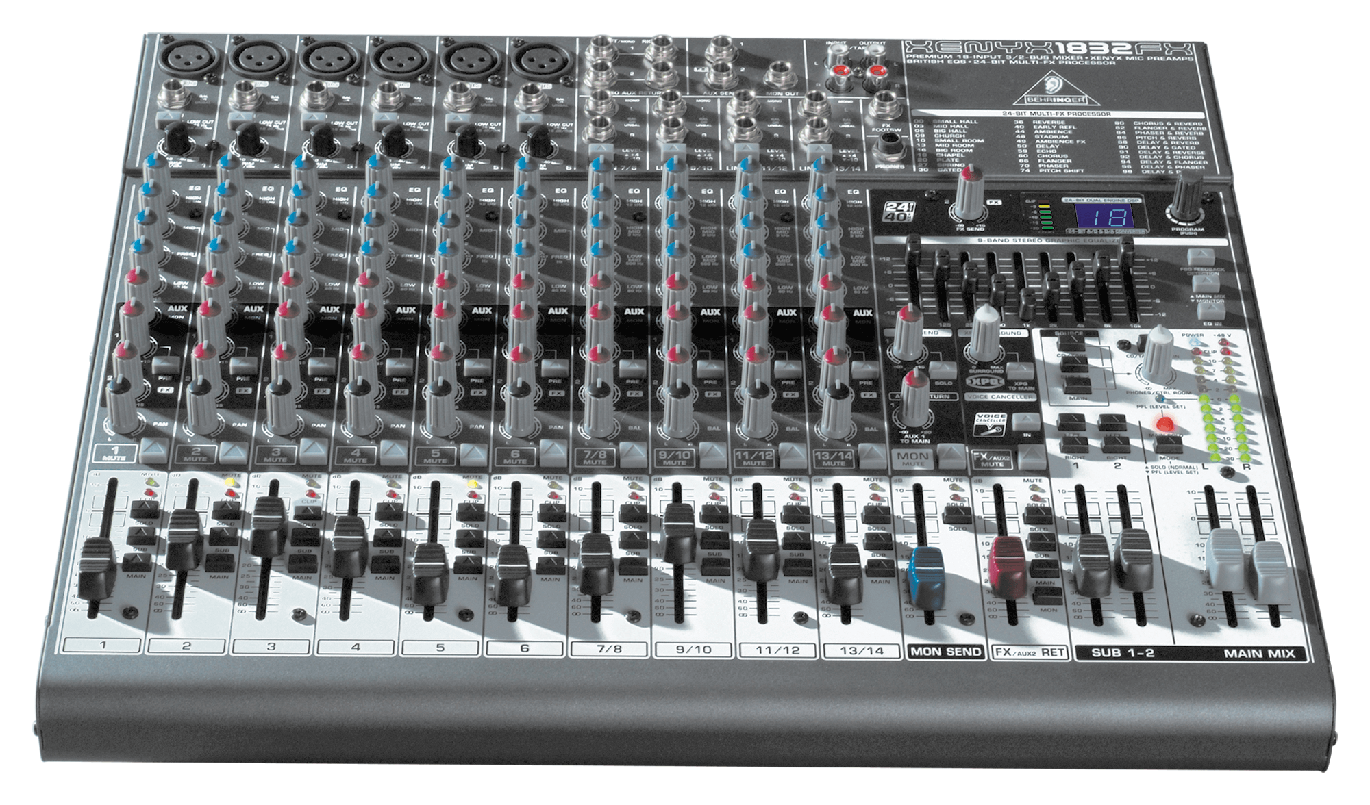 BEHRINGER XENYX 1832FX アナログミキサー Behringer | Product | 1832FX