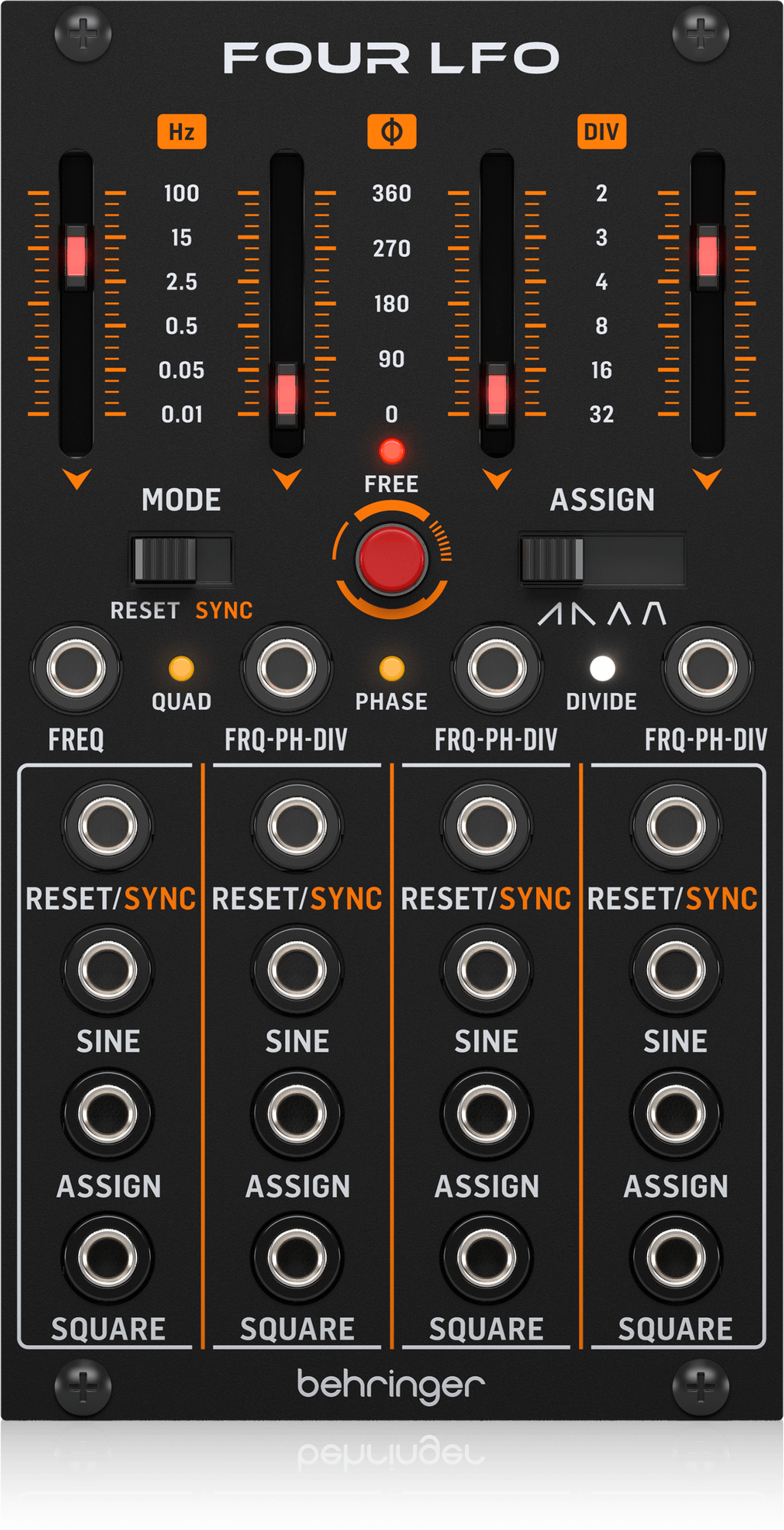 Doepfer A-145-4 Eurorack Quad LFO Module (Slim) at Signal Sounds