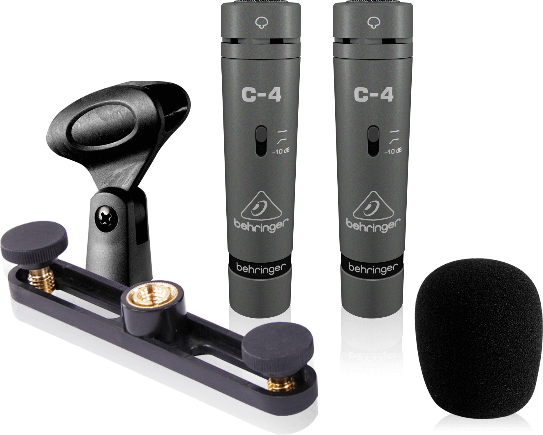Behringer C-4 コンデンサーマイク ペア 美品 Behringer C-4 Matched Pair of Studio Condenser Microphones C4/B