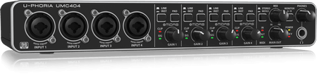 Beringer オーディオインターフェイス UMC404HD U-PHORIA Behringer U-Phoria UMC404HD USB 2.0 audio interface for Mac