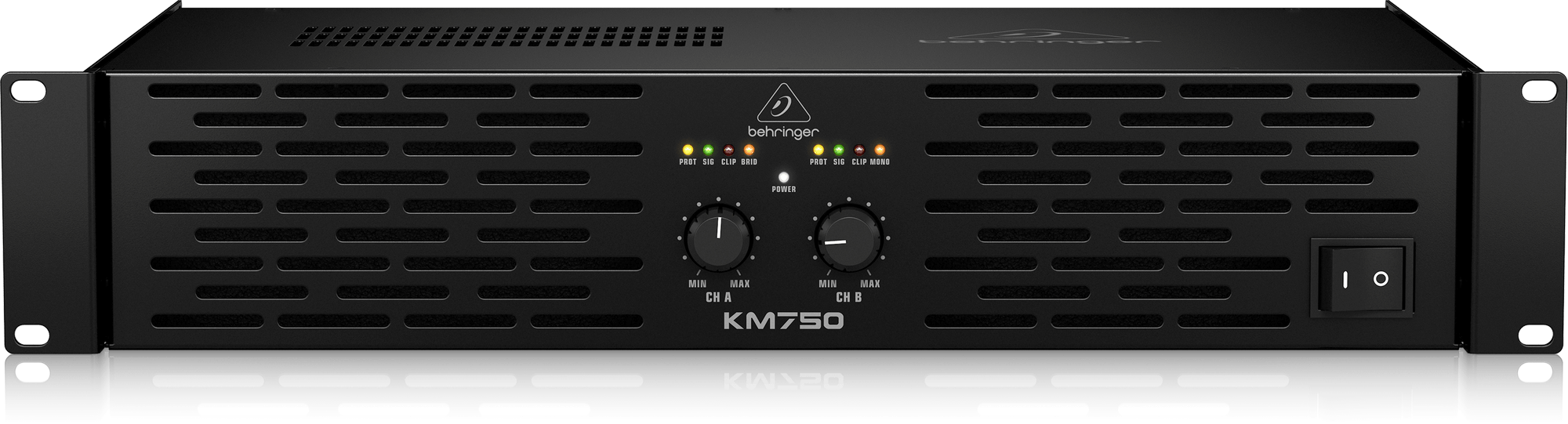 Behringer KM750 Professional 750W Stereo Power Amplifier ATR