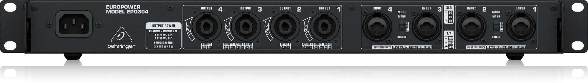#017 Behringer EPQ304 パワーアンプ 4チャンネル ベリンガ Amazon.com: Behringer Europower EPQ304 Power Amplifier