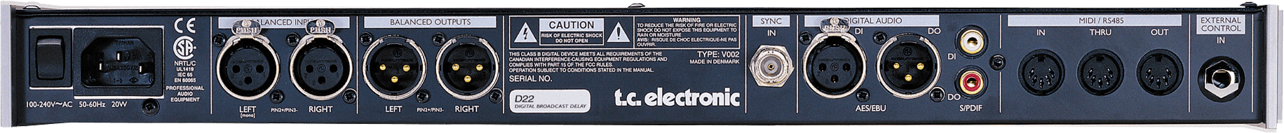 t.c. electronic D22 ディレイ t.c. electronic D22 ディレイ | VIVID Online Shop