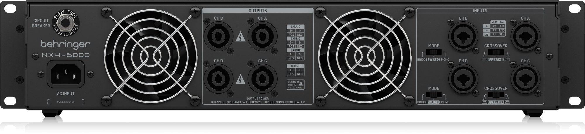 Behringer NX4-6000 アンプ Behringer | Product | NX4-6000