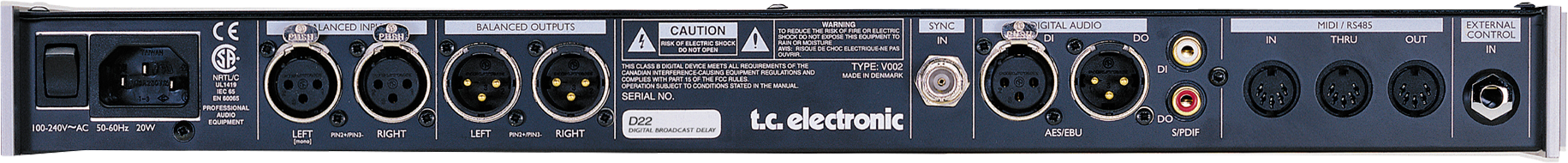 t.c. electronic D22 ディレイ t.c. electronic D22 ディレイ | VIVID Online Shop