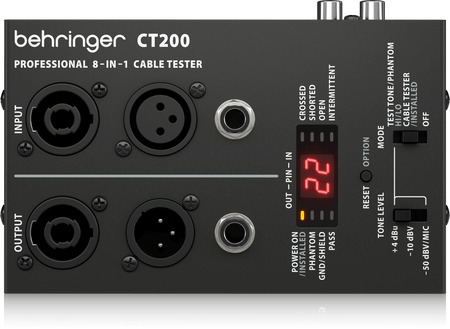 ベリンガー BEHRINGER CT200 ケーブルテスター(ベリンガー 8入力