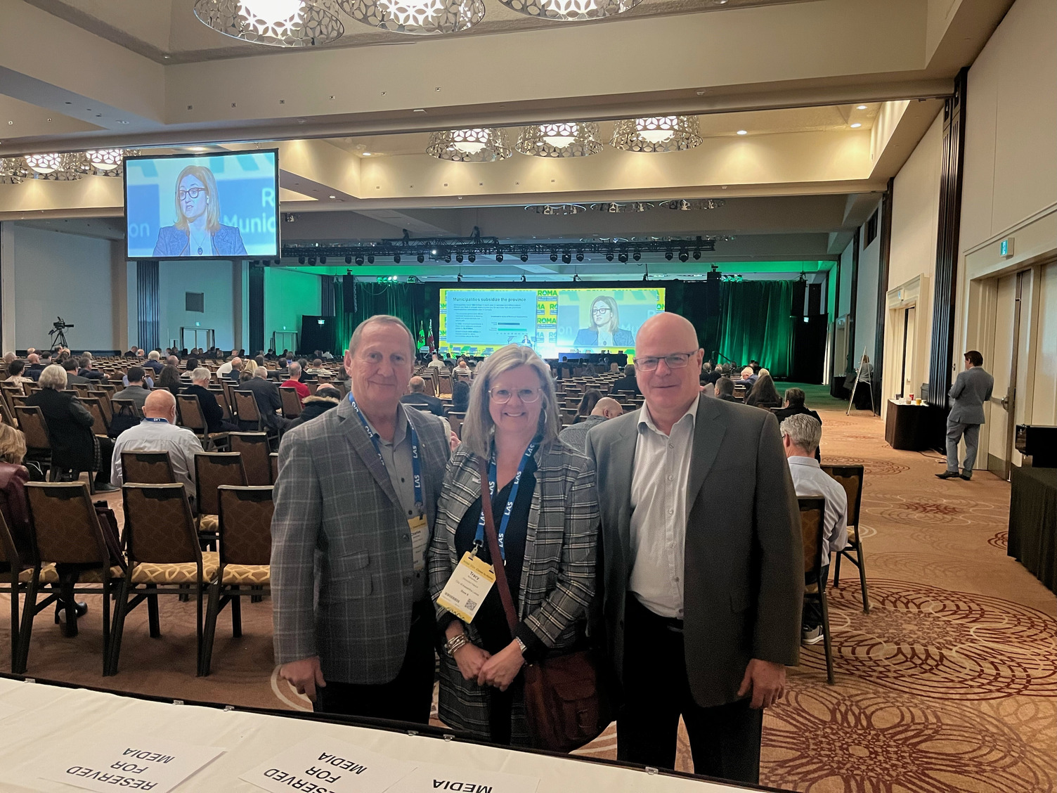 ROMA Delegates from Kawartha Lakes Deputy Mayor Charlie McDonald, Councillors Richardson and Joyce