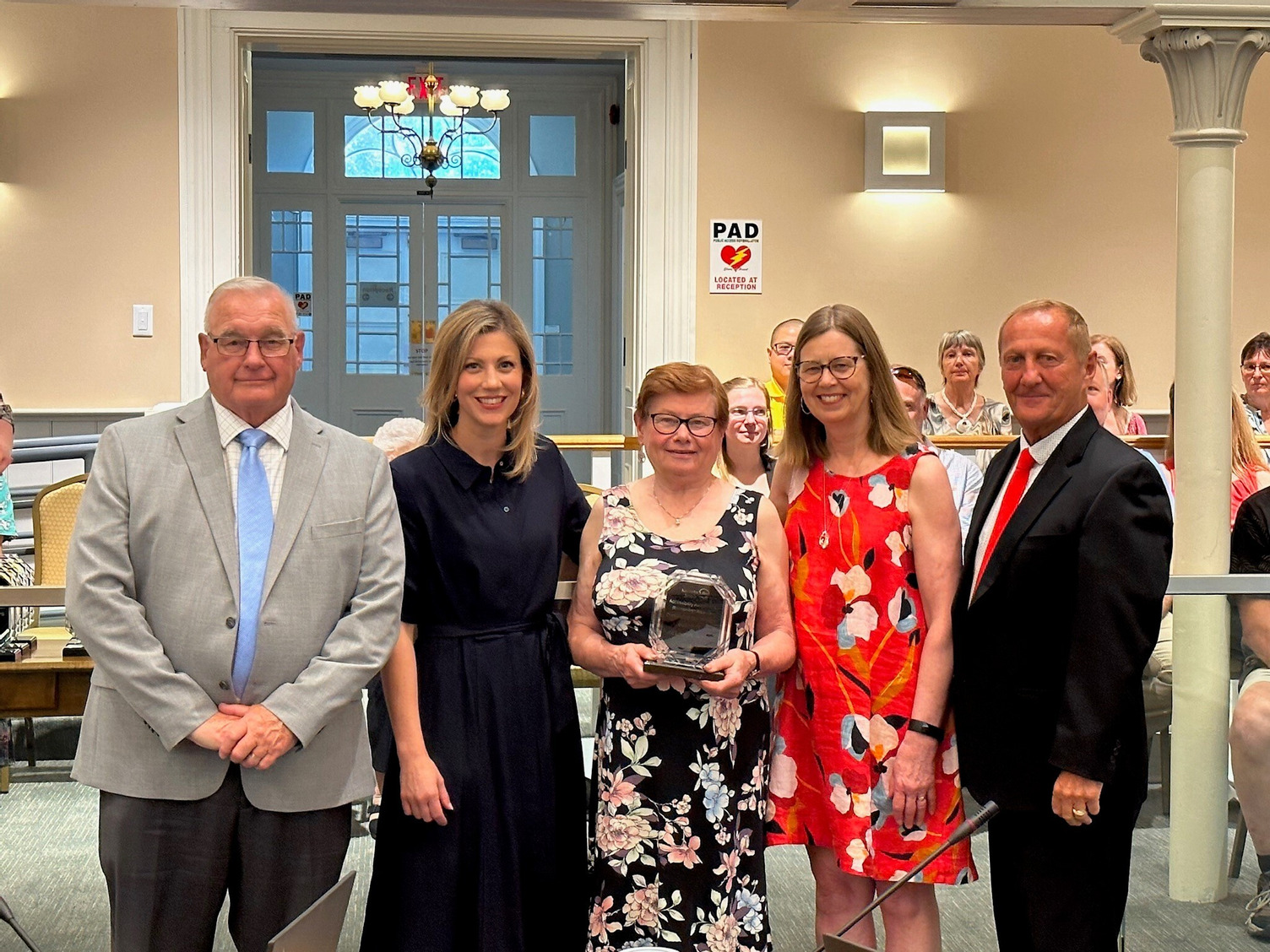 Aunt Laura's Tearoom accepting accessibility award