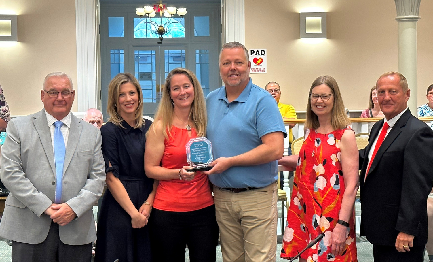 A step ahead foot clinic accepting accessiblity award