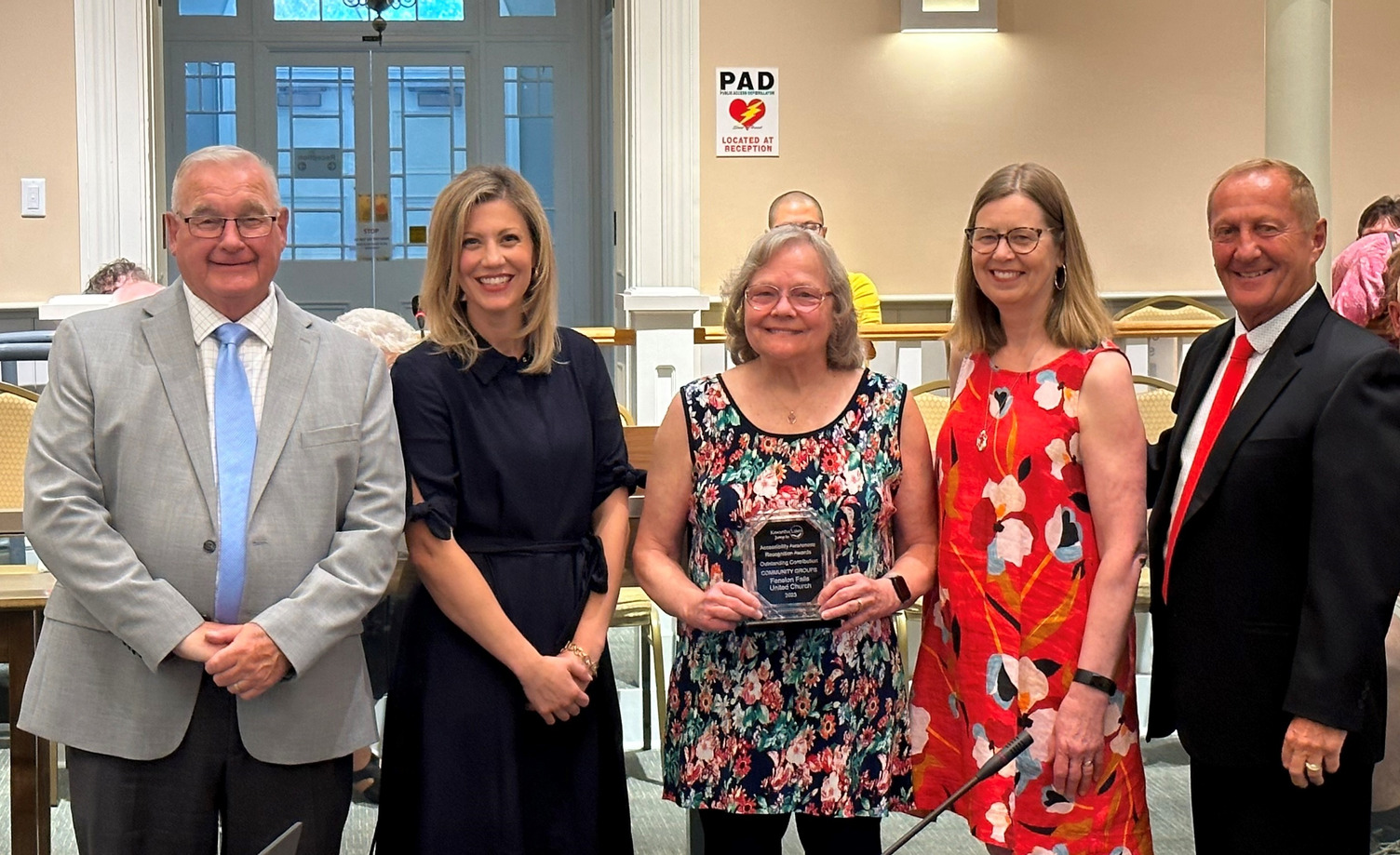 Fenelon Falls United Church accepting accessibility award