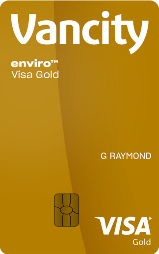 enviro Visa Gold card with Vancity Rewards