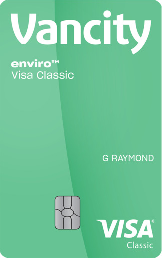 enviro Visa Classic card with low interest rate and Vancity Rewards