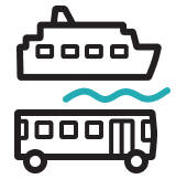 Transit and ferry icon