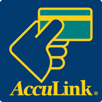 Acculink network logo. ATMs with this logo are free for Vancity customers to use.