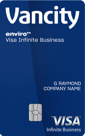 enviro™ Visa Infinite Business* card benefits.
