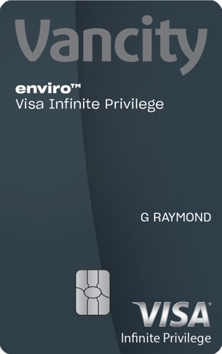enviro Visa Infinite Privilege card with Vancity Rewards
