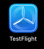 Écran "TestFlight Icône"