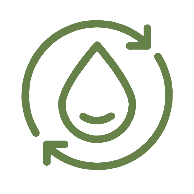 Reducing water usage logo