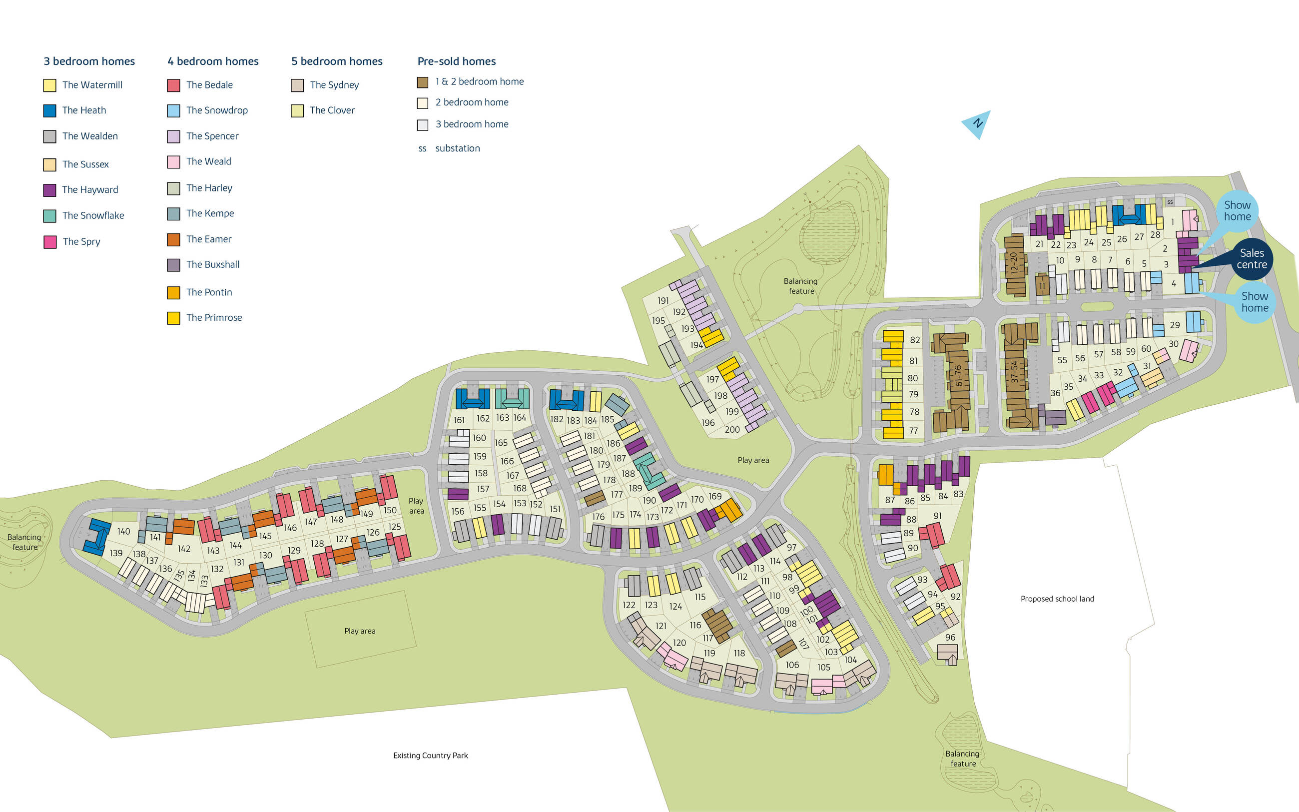 Walstead Park Lindfield siteplan (April 2024)
