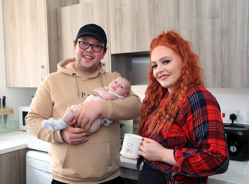 First time buyers purchase their dream home just in time for arrival of new baby