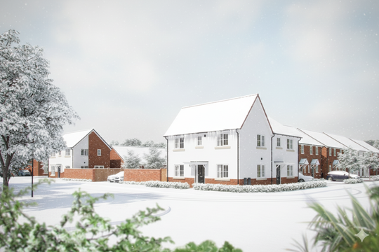 Humberston Meadows Snow Streetscene
