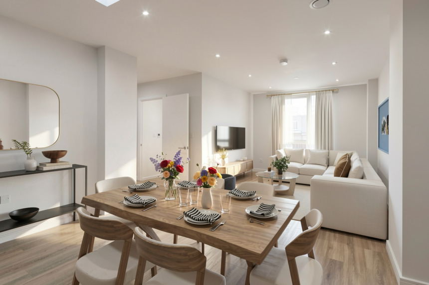 LIVING AND DINING Northwick Parkside 3 bed TH 022 (1) copy