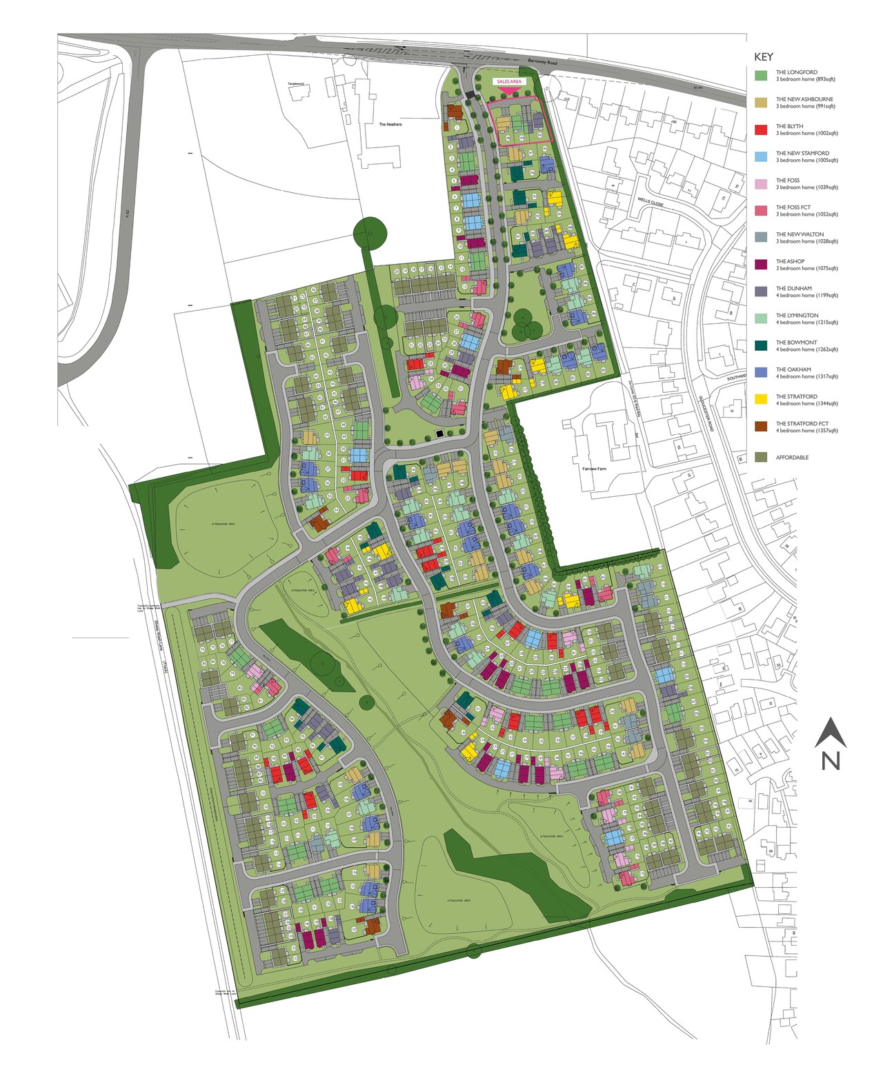 The Colleys Site Plan Phase 1 & 2
