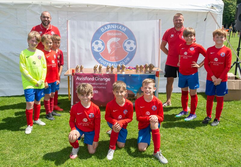 Hundreds of young footballers take part in Barnham Trojans summer tournament