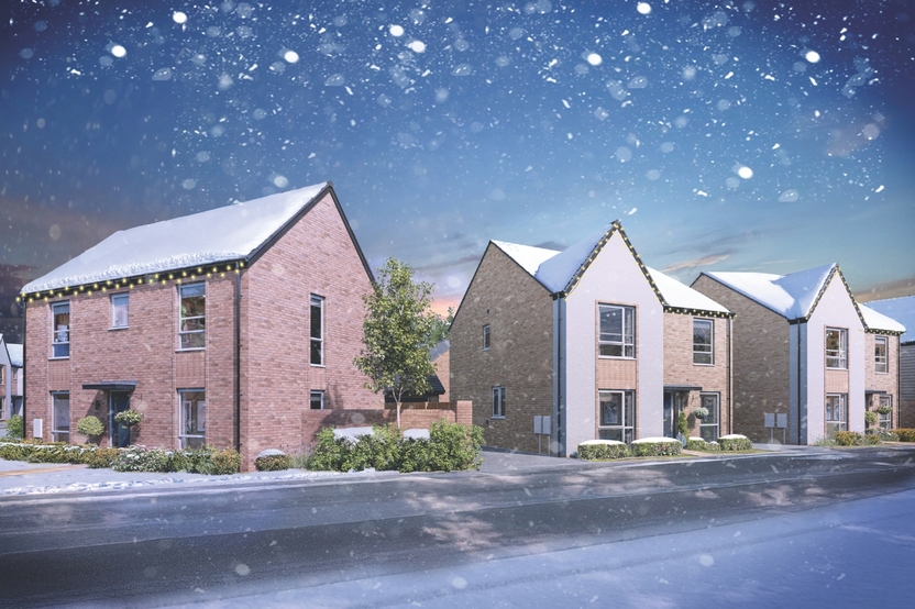 Bovis Homes Appletons Christmas streetscene