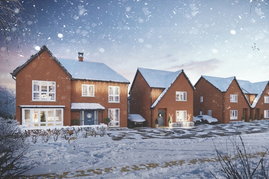 Bovis Homes Redlands Grove Christmas streetscene