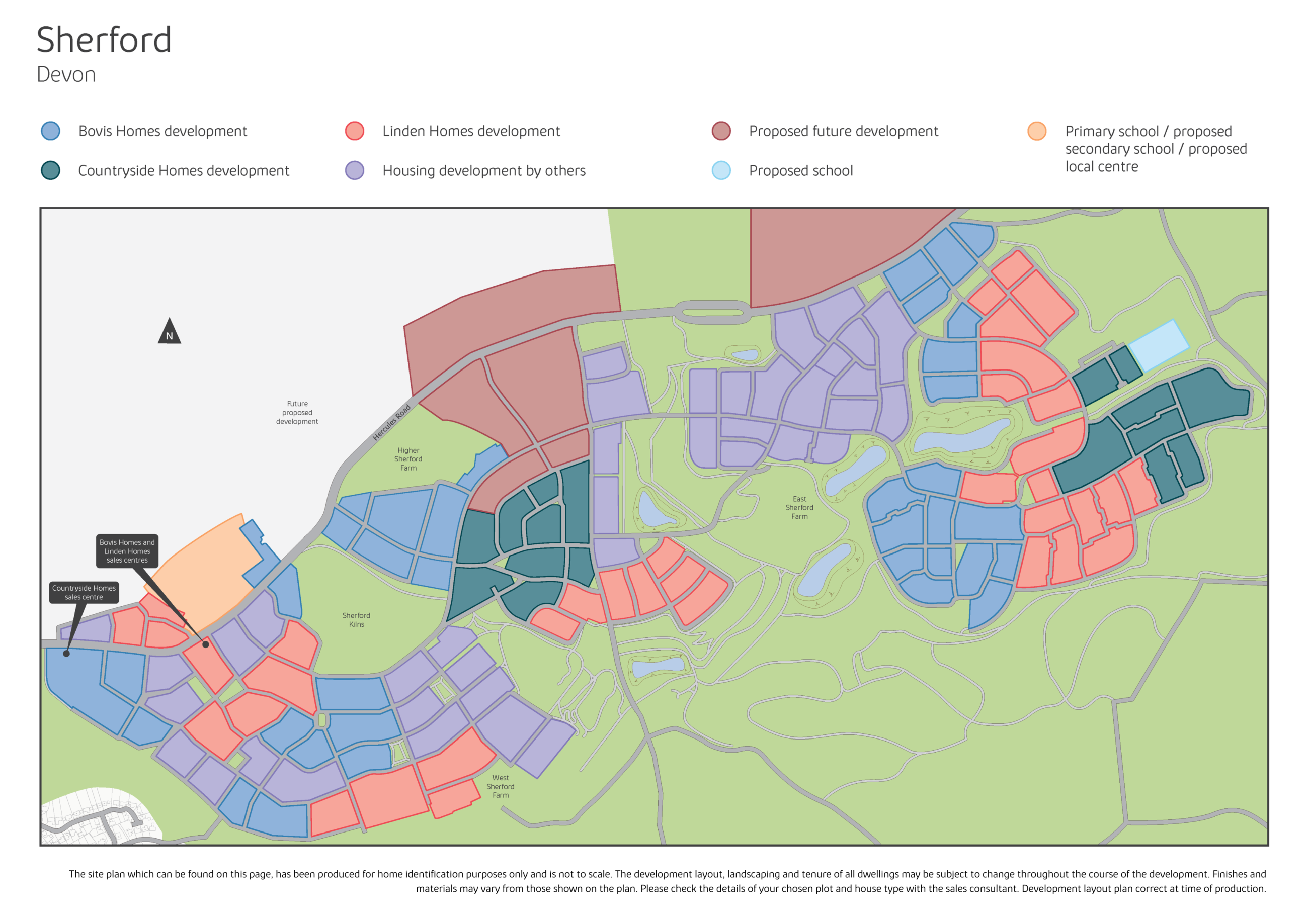 Sherford Masterplan phase 1 - 3