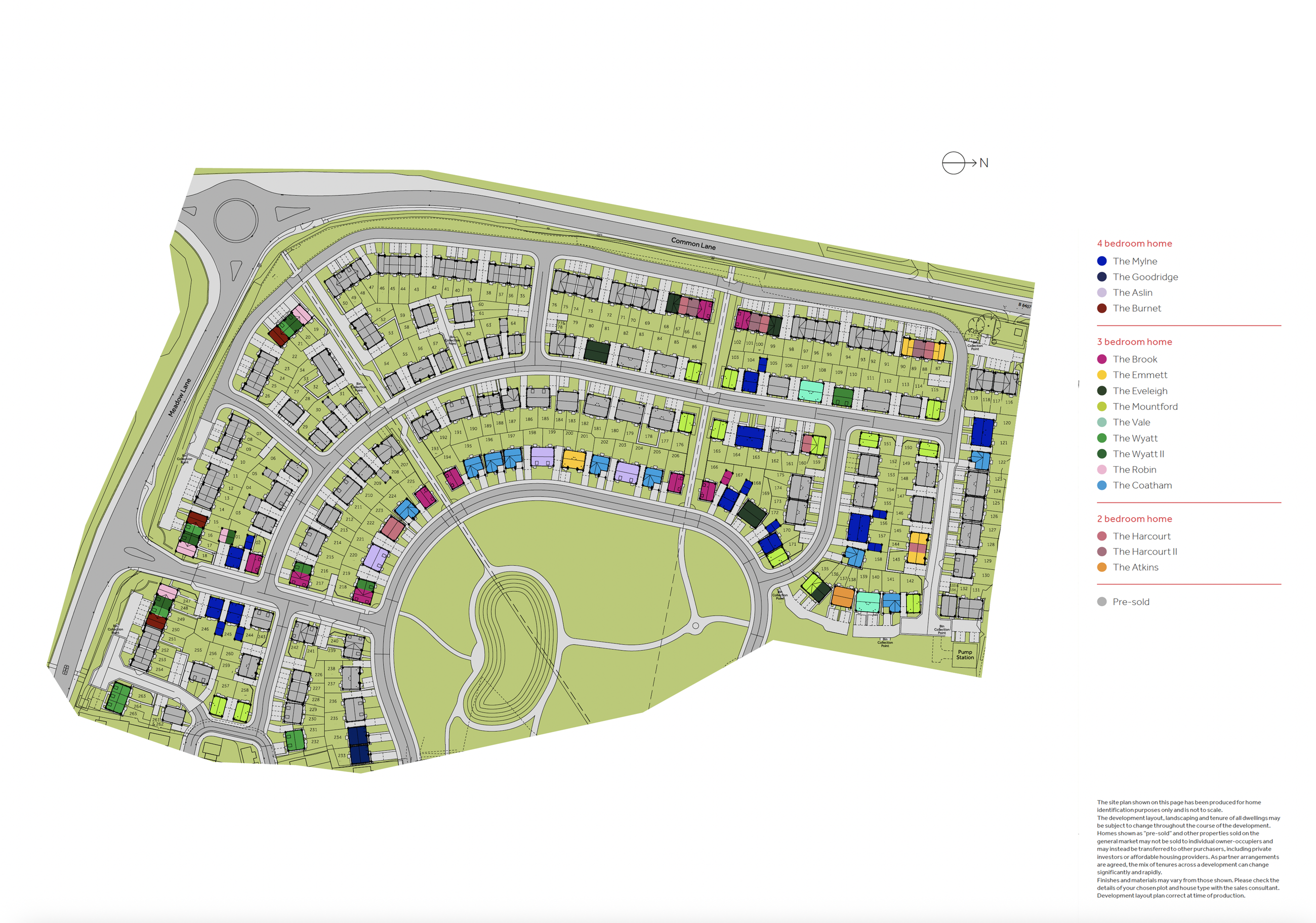 Pleasley View - Site Plan Disclaimer