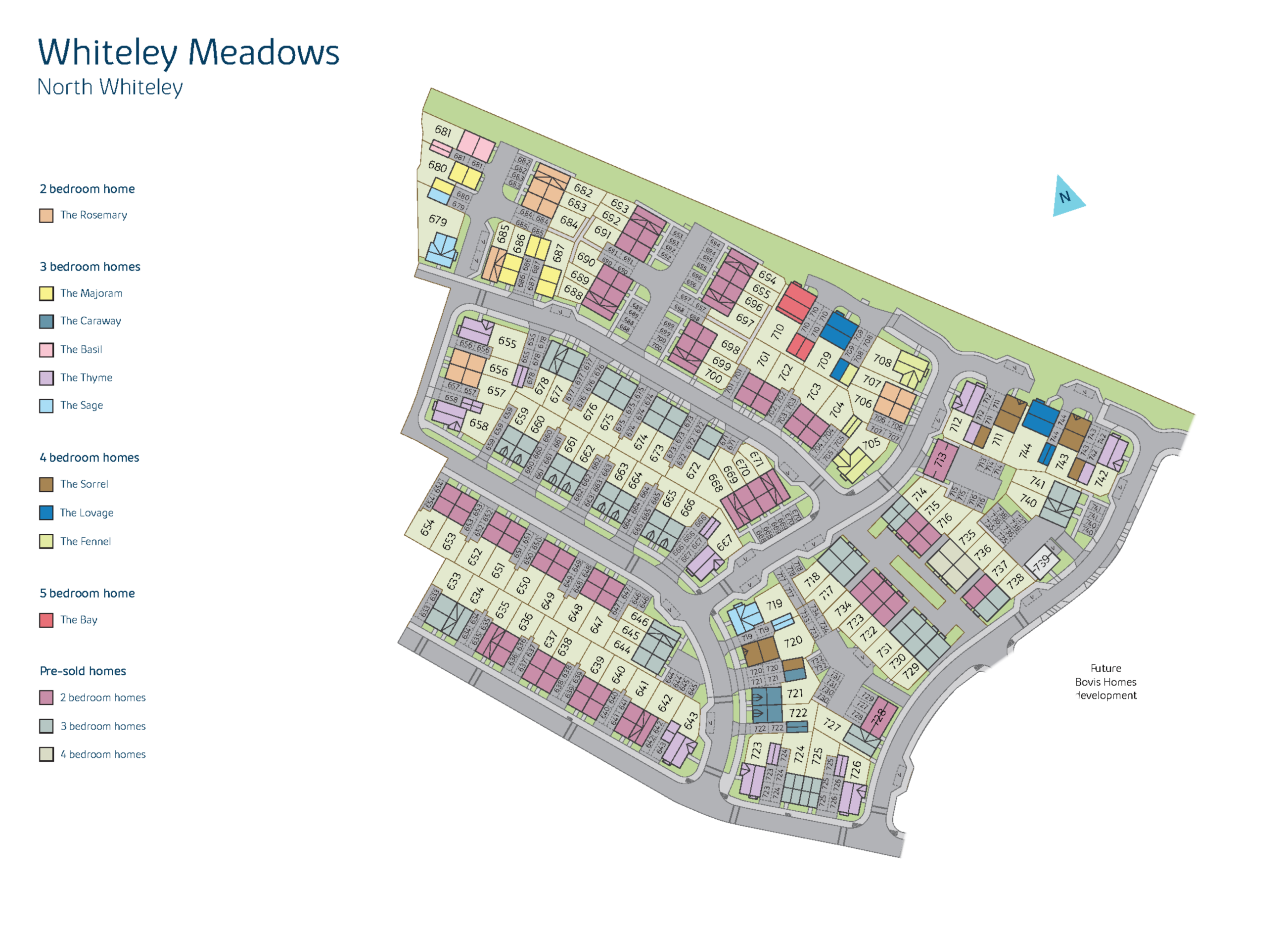 Whiteley Meadows 9B New Releases Site Plan