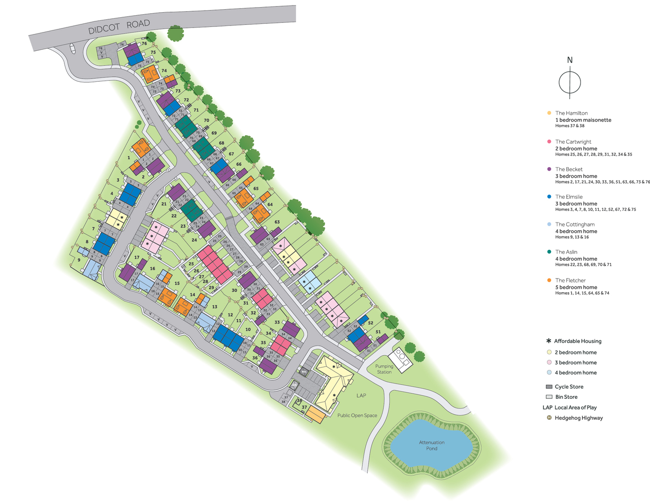 lh Didcot Grove site plan