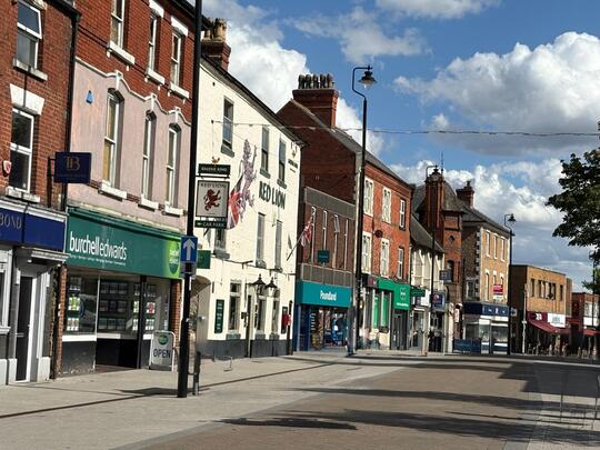 Hucknall town centre