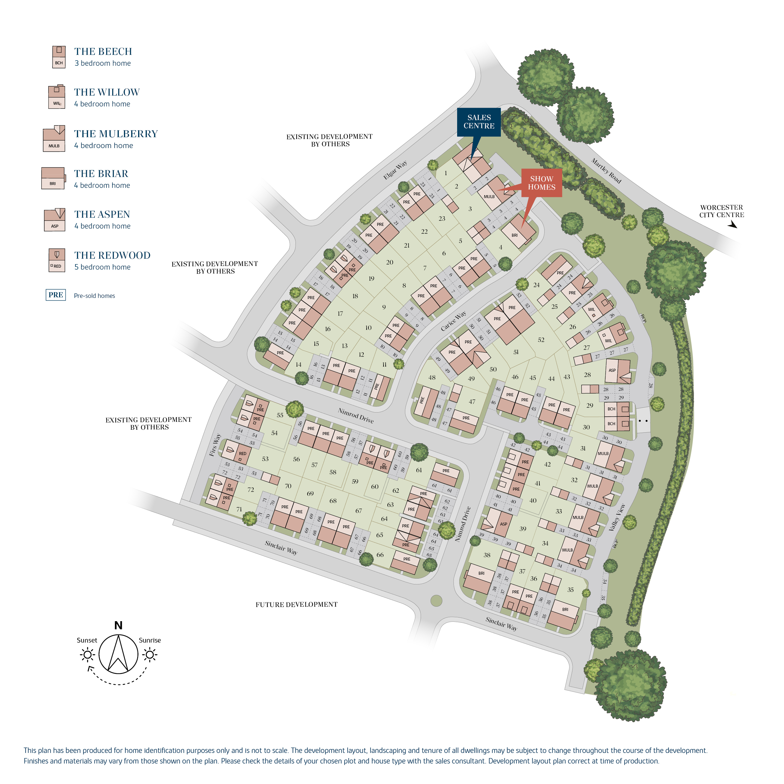Elgar Park siteplan